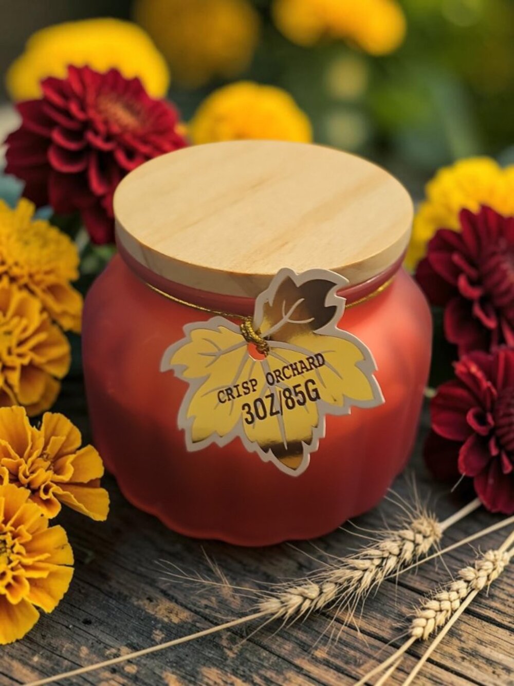 Crisp Orchard Scented Candle – 3oz – Fall Autumn Home Fragrance